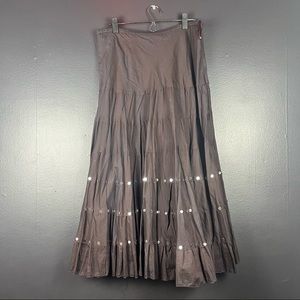 Boho fairy tiered maxi skirt